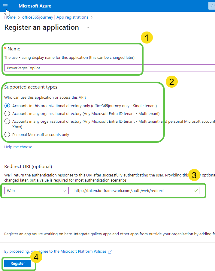 Register App